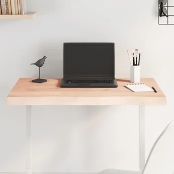 Konferenční stolek vidaXL Stolní deska 80x40x(2-6)cm ošetřený dub živá hrana [363874] Barva: Přírodní