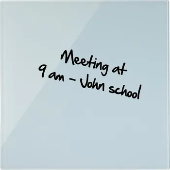 Bi-Office Skleněná magnetická tabule na zeď, 480 x 480 mm, bílá