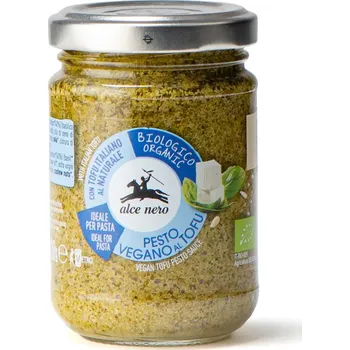 Omáčka Alce Nero BIO VEGAN Bazalkové pesto s tofu, 130 g