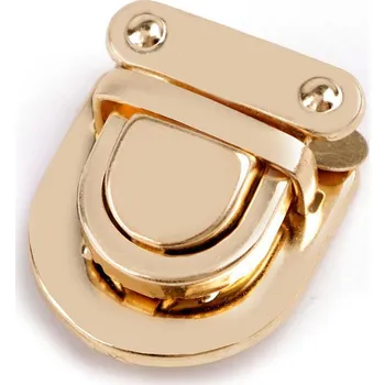 Sada zapínání na tašku 26x29 mm, barva 2 zlatá světlá