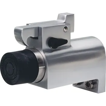 Garážová vrata Držák vrat 1010 s háčkem a dorazem, montáž na stěnu Hliník