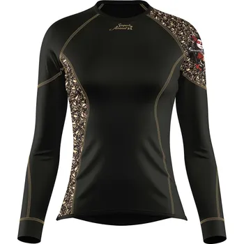 Dámské funkční triko dlouhý rukáv MUERTE černá Bamboo Ultra