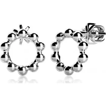 Náušnice Couple, Jemné pecky Bubbles z bílého zlata, Puzeta střední, velká, 585-52-3-0522.1B00.0.00.000.02