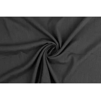 Lněná tkanina 60 % len / 40 % viskóza Barva: tmavě šedá