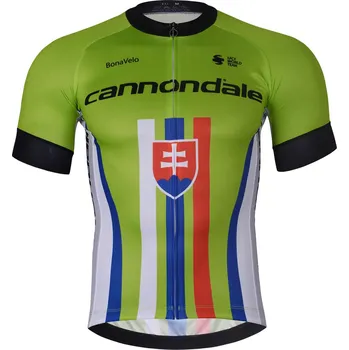 cyklistický dres BONAVELO Cyklistický dres s krátkým rukávem - CANNONDALE SK - zelená