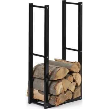 B2B Partner Kovový interiérový stojan na dřevo s nastavitelnou šířkou