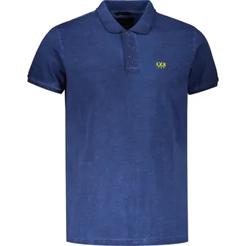 Pánská móda Pánské triko KIXMI SPENCER TMAVĚ MODRÁ/ZELENÁ M