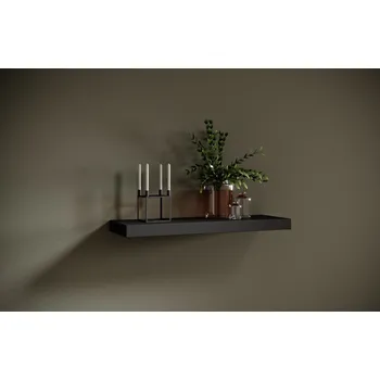 police ADRK Nástěnná police ANDREA BM 80, černá mat