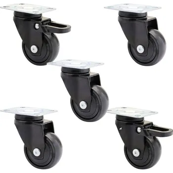 Květináč Squarely, Kolečka na samozavlažovací květináč GrowLARGE černá 5 ks - Formadore