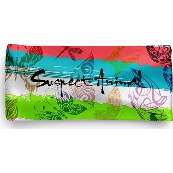 Sportovní čelenka Funkční čelenka BUTTERFLY RUN - Azurová / ONE SIZE