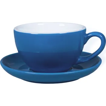 Biebri šálek s podšálkem, 190ml, set 4 ks, modrá