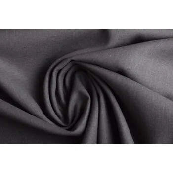 Viskózová látka s příměsí lnu v hnědé barvě 13559/054