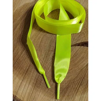 Tkaničky do bot Saténové tkaničky do bot, tenisek a mikin délka 110 cm žlutá neon