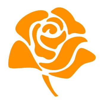 Samolepící dekorace Růže 009 pravá (06 - oranžová) SAMOLEPKA NA AUTO, NÁLEPKA, FÓLIE, POLEP, TUNING, VLASTNÍ TEXT, TISK, AUTOSAMOLEPKY.cz, POLEPY, OBRÁZEK, LOGO, 3D STICKERS