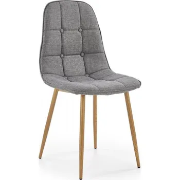 Jídelní židle Jídelní židle BANTY — kov, látka, šedá