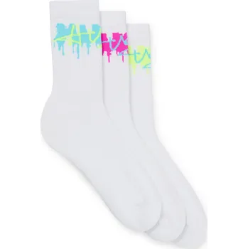 Pánské ponožky hugo Pánské ponožky 3 pack qs melted logo cc 100