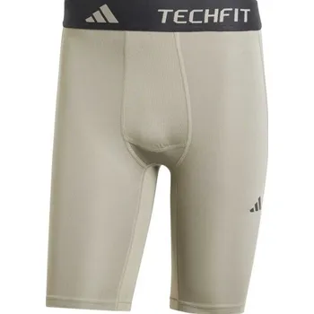 Pánské kraťasy Pánské elastické kraťasy adidas TECHFIT COMPRESSION TRAINING SHORT LEGGINGS 2XL Šedá, Černá