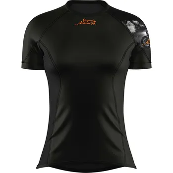 Dámské funkční triko krátký rukáv RIDER LADY černá Bamboo Ultra