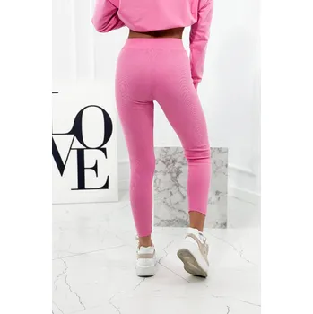 Dámská mikina Bavlněná mikina + legíny světle růžová UNI