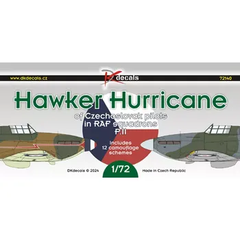 Plastikový model DK decals 1/72 Hawker Hurricane CZ pilots in RAF sqdn. Pt.2