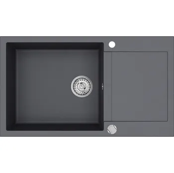 Granitový dřez Granitový dřez Aquastone QUADRA 90 tmavě šedá