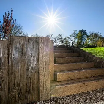 Dřevo FEROBET Staré Dřevo Palisáda FOŠNA 150*40 - 40*7*150 - Natur reliéfní