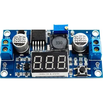 Elektronická stavebnice DC/DC měnič step down LM2596 s voltmetrem