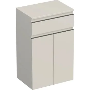 Koupelnový nábytek Koupelnová skříňka nízká Intedoor TRENTA kašmírová lesklá 50 x 83,4 x 35 cm TRE SN 50 1Z 2D B A3026