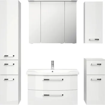 Koupelnový nábytek Koupelnová sestava Pelipal xpressline 4010 144 cm bílá vysoce lesklá 4010.0806111090