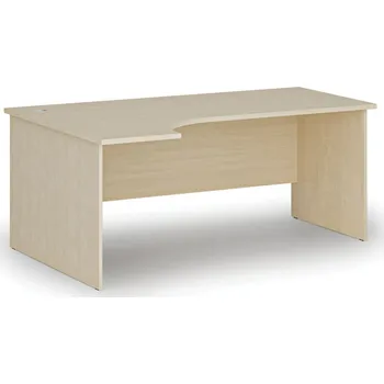 Psací stůl B2B Partner Rohový kancelářský psací stůl PRIMO WOOD, 180x120 cm, levý, bříza