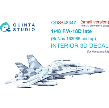 Plastikový model Quinta studio 1/48 FA-18D late 3D-Prin.&col.Interior (HAS) SMALL