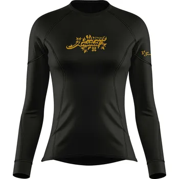 Dámské funkční triko dlouhý rukáv LIGHT GOLD černá Bamboo Ultra
