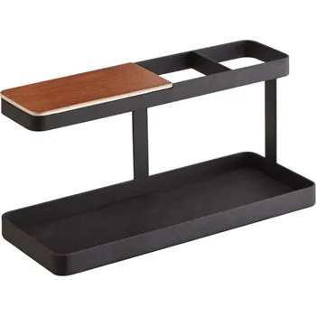 Úložný box Černý kovový stojan Yamazaki Tower 24,5 cm