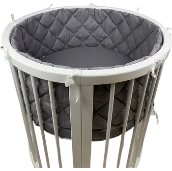 mantinel do postýlky MIMIKO Mantinel do postýlky Basic Šedý