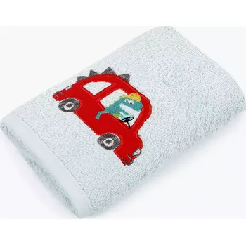 Dětská osuška LILI – auto – sv. modrá – 100x100