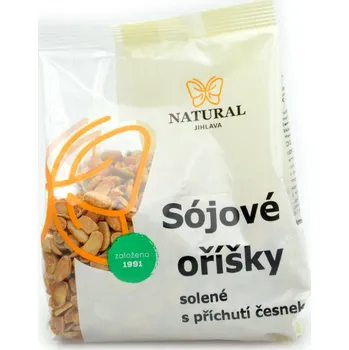 Oříšky sójové solené s příchutí česneku - Natural 150g