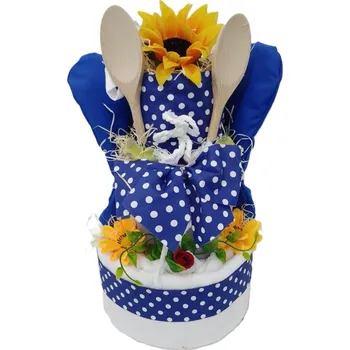 Bytová dekorace Veratex Textilní kuchyňský dort dvoupatrový 123