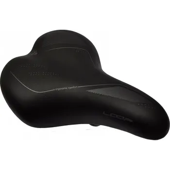 Sedlo na kolo DDK dámské sedlo D2648 Loop s pružinami (černá)