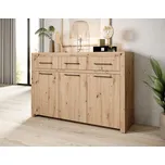 Třídveřová komoda JANEZ Artisan+Black