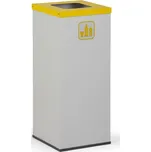 Alfa 3 Koš na tříděný odpad 50 L, bez vnitřní nádoby, šedý/žlutý