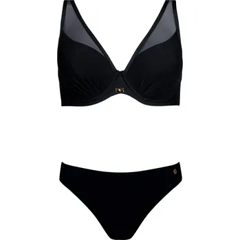 Oblečení a móda Dámské dvoudílné plavky Fashion 39 S940V39-19 černé - Self 46F