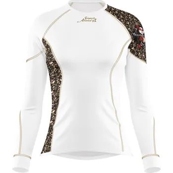 Dámské funkční triko dlouhý rukáv MUERTE bílá Bamboo Ultra