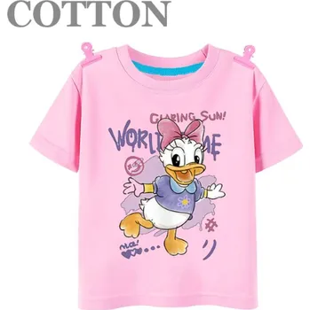 Disney Dětské bavlněné tričko s roztomilým potiskem "Daisy" Barva: růžová (styl 2), Velikost: 11-12 let