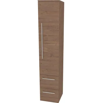 Kotel Mereo - CN698ORP1 - Bino, koupelnová skříňka vysoká 163 cm, pravá, Multidecor, Ořech Predazzo