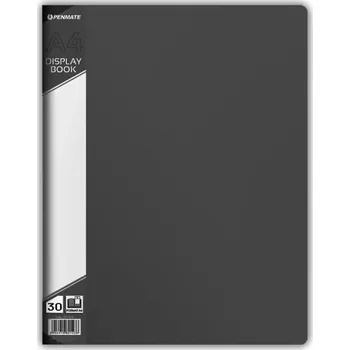 Katalogová kniha A4 30l, černá