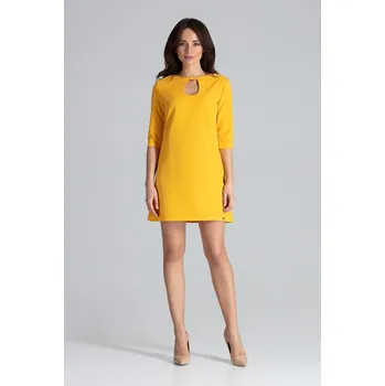 Dámské šaty Lenitif Dámské mini šaty Hellerence žlutá XL