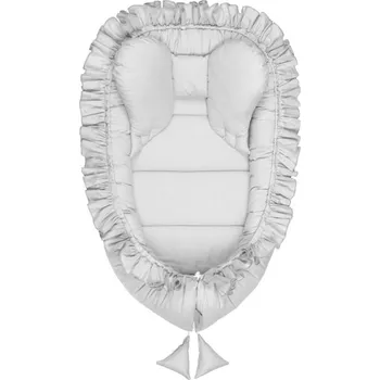 Hnízdečko pro miminko BELISIMA Hnízdo pro miminko Pure bavlněné Grey 85x55 cm