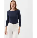 Tričko GAP Longsleeve Modal Bateau T-Shirt Navy Uniform M