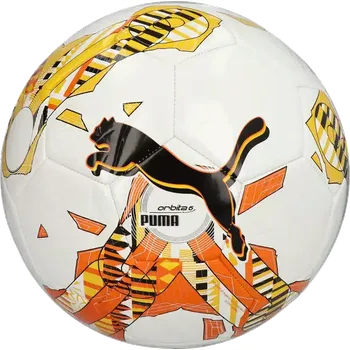 Fotbalový míč Fotbalový míč Puma Orbita 6 MS velikost 4 bílo-oranžový