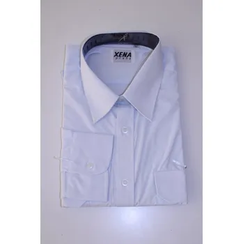 Pánská košile Košile pánská XENA dlouhý rukáv hasič - světle modrá Velikost: 45